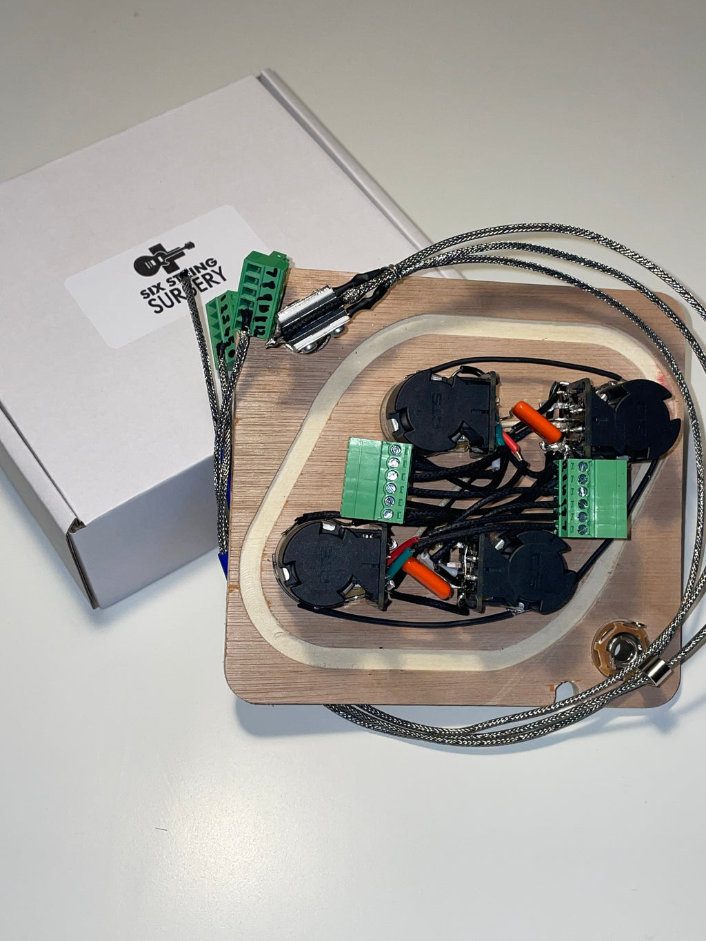 Gibson Les Paul Jimmy Page Wiring Harness CTS push/pull, Orange Drop Caps, Switchcraft