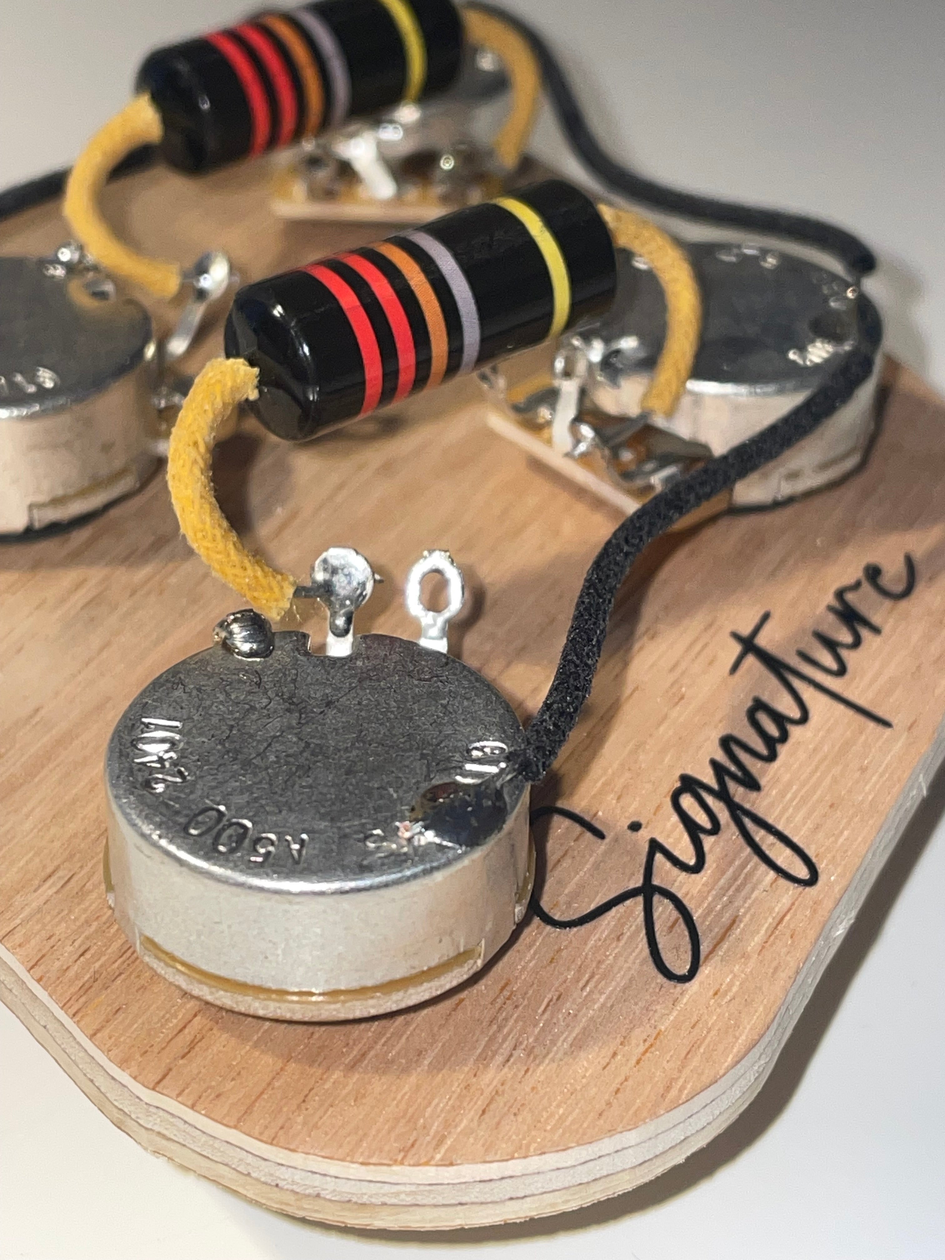 Gibson Les Paul Hand Wired Harness CTS & Centralabs Bumblebee PIO Caps - Vintage
