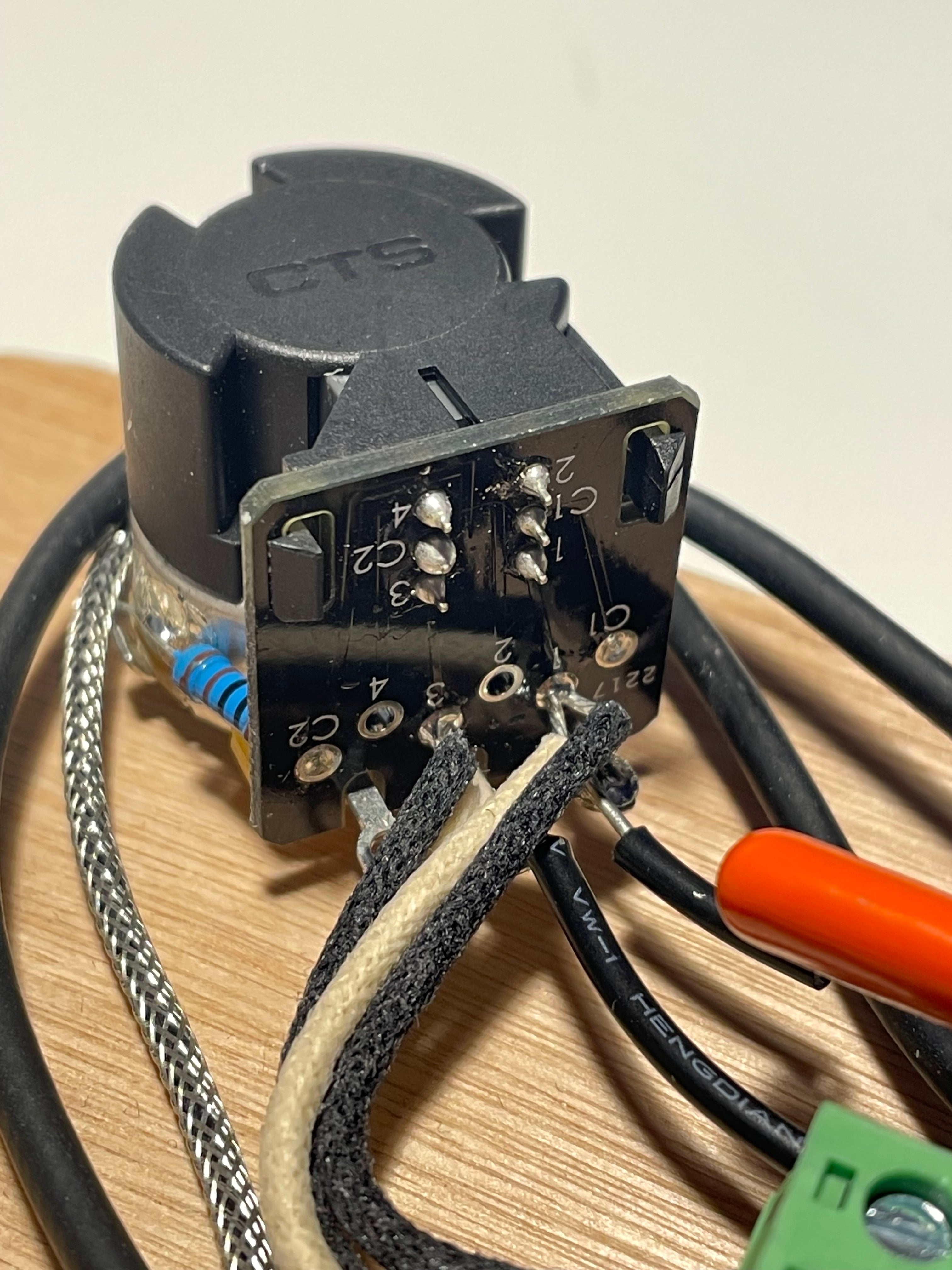 PRS SE CE 24 Wiring Harness - Hand Wired - CTS Push / Pull - Coil Split