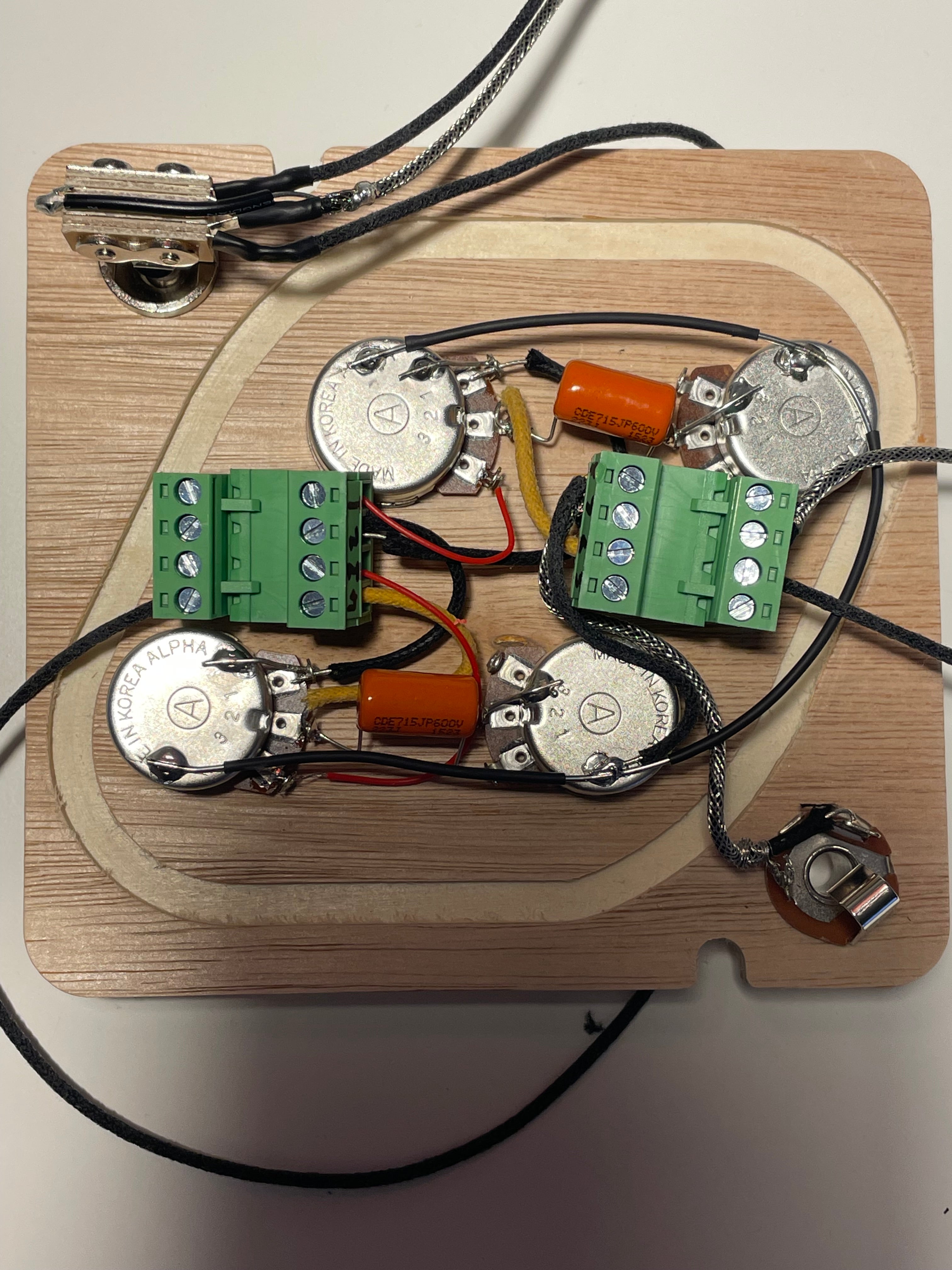 Gibson / Epiphone Les Paul SOLDER FREE Harness Solderless ALPHA A500K Pots