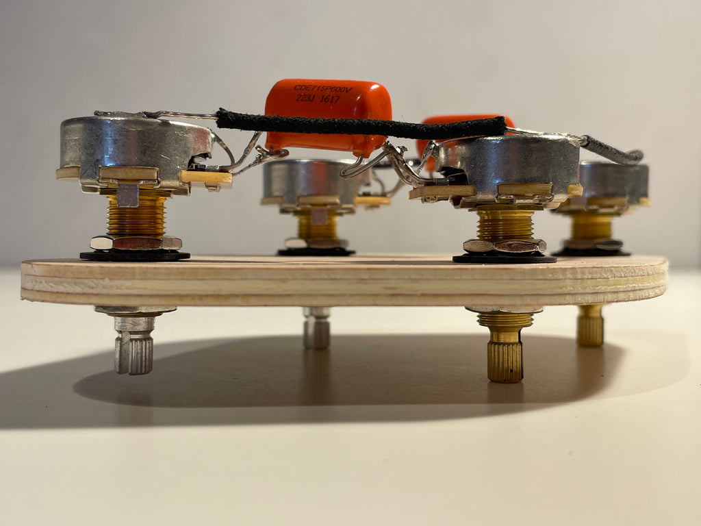 Gibson / Epiphone Les Paul Hand Wired Harness Long Shaft CTS - Orange Drop Caps